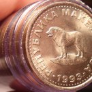 Gem Unc Roll (40) Macedonia 1993 1 Denar~Sheep Dog~1st Year Ever For Coinage~F/S