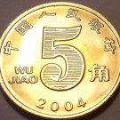 Gem Unc China 2004 5 Jaio~We Have Gem Unc World Coins~Free Shipping