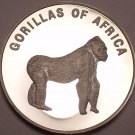 Silver Proof Uganda 2003 1,000 Shillings~Gorilla On All Fours~Africa~Free Ship Silver Proof Uganda 2003 1,000 Shillings~Gorilla On All Fours~Africa~Free Ship