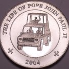 Unc Somali 2004 25 Schillings~The Life Of Pope John Paul II~Pope In Vehicle~Fr/S