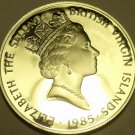 Silver Proof British Virgin Islands 1985 $20.00~Brass Dividers~Free Shipping Silver Proof British Virgin Islands 1985 $20.00~Brass Dividers~Free Shipping