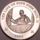 Unc Somali 2004 25 Schillings~The Life Of Pope John Paul II~Pope In Window~Fr/Sh