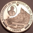 Gem Unc Isle Of Man 1989 Crown~Mutiny On The Bounty~Pitcairn Island~Free Ship