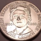 Gem Unc Isle Of Man 1980 Crown~The Queen Mothers 80th Birthday~Excellent~Fr/Ship