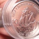 Gem Unc Roll (50) East Caribbean States 2002 10 Cents~Sir Frances Drake~Free Shi