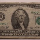 United States 1976 $2.00 Bicentennial Star* Note~Low Serial Number~Free Shipping