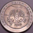 Unc Poland 1982-MW F.A.O. Issue 50 Zlotych~Imperial Eagle~World Food Day~Fr/Ship