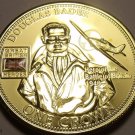 Proof Tristan Da Cunha 2010 Crown~50k Minted~Douglas Bader Hero~Gold Plated~Fr/S