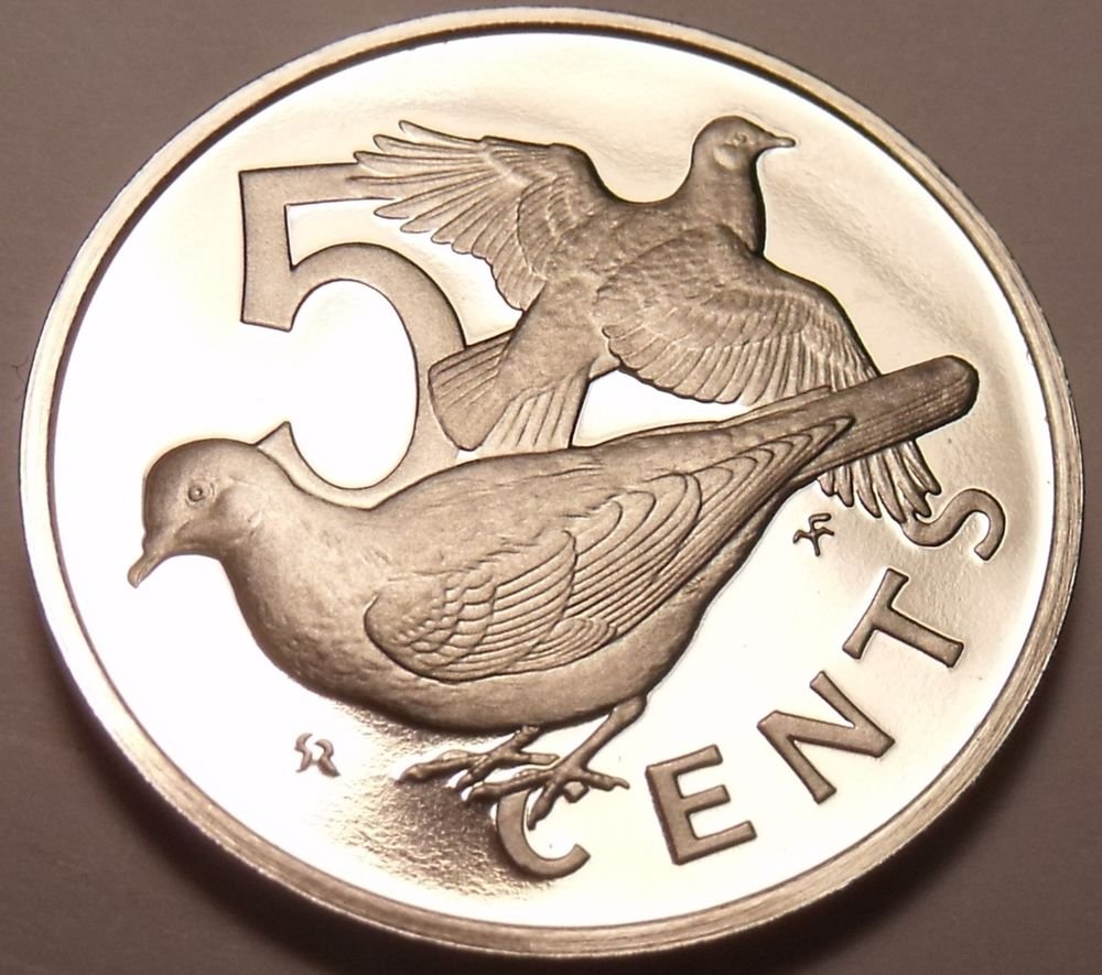Rare Proof British Virgin Islands 1979 10 CentsDoves5,304 MintedFree