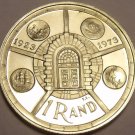 Rare Silver Proof South Africa 1974 Rand~Anniversatry Of Pretoria Mint~Fr/Ship