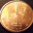 Gem Unc Italy 2000 2 Euro Cents~The Tower Mole Antonelliana~Fantastic~Free Ship