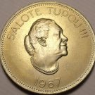 Rare Gem Unc Tonga 1967 50 Seniti~Taufa'ahau Tupou III~Only 75,000 Minted~FR/Shi Rare Gem Unc Tonga 1967 50 Seniti~Taufa'ahau Tupou III~Only 75,000 Minted~FR/Shi