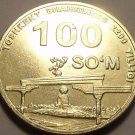Unc Uzbekistan 2009 100 Som~Tashkent, 2200th Anniversary of Settlement~Free Sh*