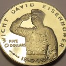 Gem Unc Marshall Islands 1990 $5.00~General Dwight David Eisenhower~Free Ship Gem Unc Marshall Islands 1990 $5.00~General Dwight David Eisenhower~Free Ship