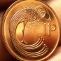 Gem Unc Ireland 2000 Penny~Irish Harp~Bird From The Book Of Kells~Free Shipping
