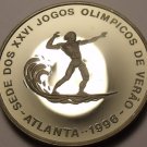 Proof Saint Thomas & Prince Island 1993 1000 Dobras~Olympic Surfing~Free Ship