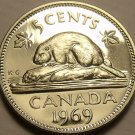 Proof Canada 1969 5 Cents~Beaver Nickel~594,258 Minted~Excellent~Free Shipping Proof Canada 1969 5 Cents~Beaver Nickel~594,258 Minted~Excellent~Free Shipping
