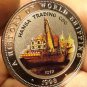 Proof Somalia 1998 25 Shillings~Multicolored Hansa Trading Cog~Free Shipping