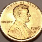 United States Unc 1996-D Lincoln Memorial Cent~Free Shipping United States Unc 1996-D Lincoln Memorial Cent~Free Shipping