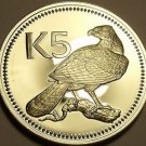 Silver Proof Papua New Guinea 1975 5 Kina~The New Guinea Eagle~Awesome~FR/Ship