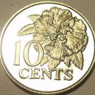 Rare Proof Trinidad & Tobago 1977 10 Cents~5,337 Minted~Hibiscus~Free Shipping Rare Proof Trinidad & Tobago 1977 10 Cents~5,337 Minted~Hibiscus~Free Shipping