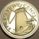 Rare Proof Barbados 1979 25 Cents~Mintage 4,126~Morgan Lewis Windmill~Free Ship Rare Proof Barbados 1979 25 Cents~Mintage 4,126~Morgan Lewis Windmill~Free Ship
