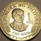Rare Proof Philippines 1976 Piso~Only 9,981 Minted~Jose Rizal~Free Shipping