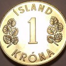 Rare Proof Iceland 1980 Krona~Only 15,000 Minted~Fantastic~Free Shipping Rare Proof Iceland 1980 Krona~Only 15,000 Minted~Fantastic~Free Shipping
