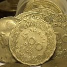 Rare Full Roll (40 Coins) Brazil 400 Reis Coins 1938-40~Dr. Vargas~Free Ship