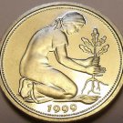 Gem Cameo Proof Germany 1999-D 50 Pfennig~Women Planting An Oak Seedling~Free Sh