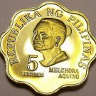 Rare Proof Philippines 1976 5 Sentimos~9,901 Minted~Melchora Aquino~Free Ship