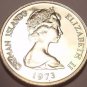 Rare Proof Cayman Islands 1973 5 Cents~Pink Spotted Shrimp~9,988 Minted~Free Shi
