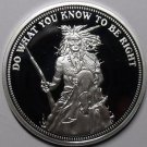 Silver Plated Cameo Proof Indian Do What You Know To Be Right Medallion~Free Shi Silver Plated Cameo Proof Indian Do What You Know To Be Right Medallion~Free Shi