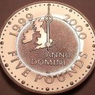 Cameo Proof Great Britain 2000 5 Pounds~Map with Greenwich Meridian~Free Ship Cameo Proof Great Britain 2000 5 Pounds~Map with Greenwich Meridian~Free Ship
