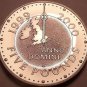 Cameo Proof Great Britain 2000 5 Pounds~Map with Greenwich Meridian~Free Ship