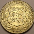 Scarce Silver Estonia 1930 2 Krooni~Toompa Fortress At Tallinn~Free Shipping
