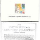 1998 Great Britain Deluxe 10 Coin 8 Page C.O.A. & Document Set~Free Shipping