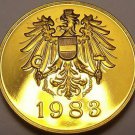 Austria 1983 Proof Set Medallion~Screaming Eagle~Free Shipping Austria 1983 Proof Set Medallion~Screaming Eagle~Free Shipping