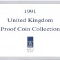 1991 Great Britain 7 Coin 2 Page C.O.A. Document Set~Free Shipping