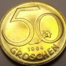 Proof Austria 1964 50 Groschen~Austrian Shield~Free Shipping