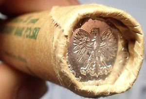 Gem Unc Original Roll (50) Poland 1981 20 Groszy~Eagle With Wings Spread~Fr/Ship