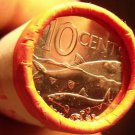 Gem Unc Original Roll (40) Bahamas 2010 10 Cents~Bone Fish~Scalloped~Free Ship