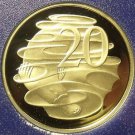 Rare Cameo Proof Australia 1983 20 Cents~80,000 Minted~Duckbill Platypus~Free Sh