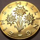 Proof Austria 1970 Schilling~128,000 Minted~Edelweiss Flower~Free Shipping