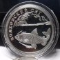 Fantasy Silver-Plated Proof Russia 2005 Rouble~Volkhov Whitefish~Free Shipping