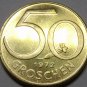 Proof Austria 1972 50 Groschen~80,000 Minted~Austrian Shield~Free Shipping