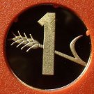 Rare Proof Switzerland 1983 Rappen~Only 11,000 Minted~Oat Sprig~Free Shipping