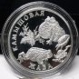 Fantasy Silver-Plated Proof Russia 2004 Rouble~Rush Toad~Free Shipping