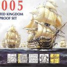 2005 Great Britain 12 Coin 8 Page C.O.A. Document Set~Free Shipping