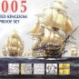 2005 Great Britain 12 Coin 8 Page C.O.A. Document Set~Free Shipping